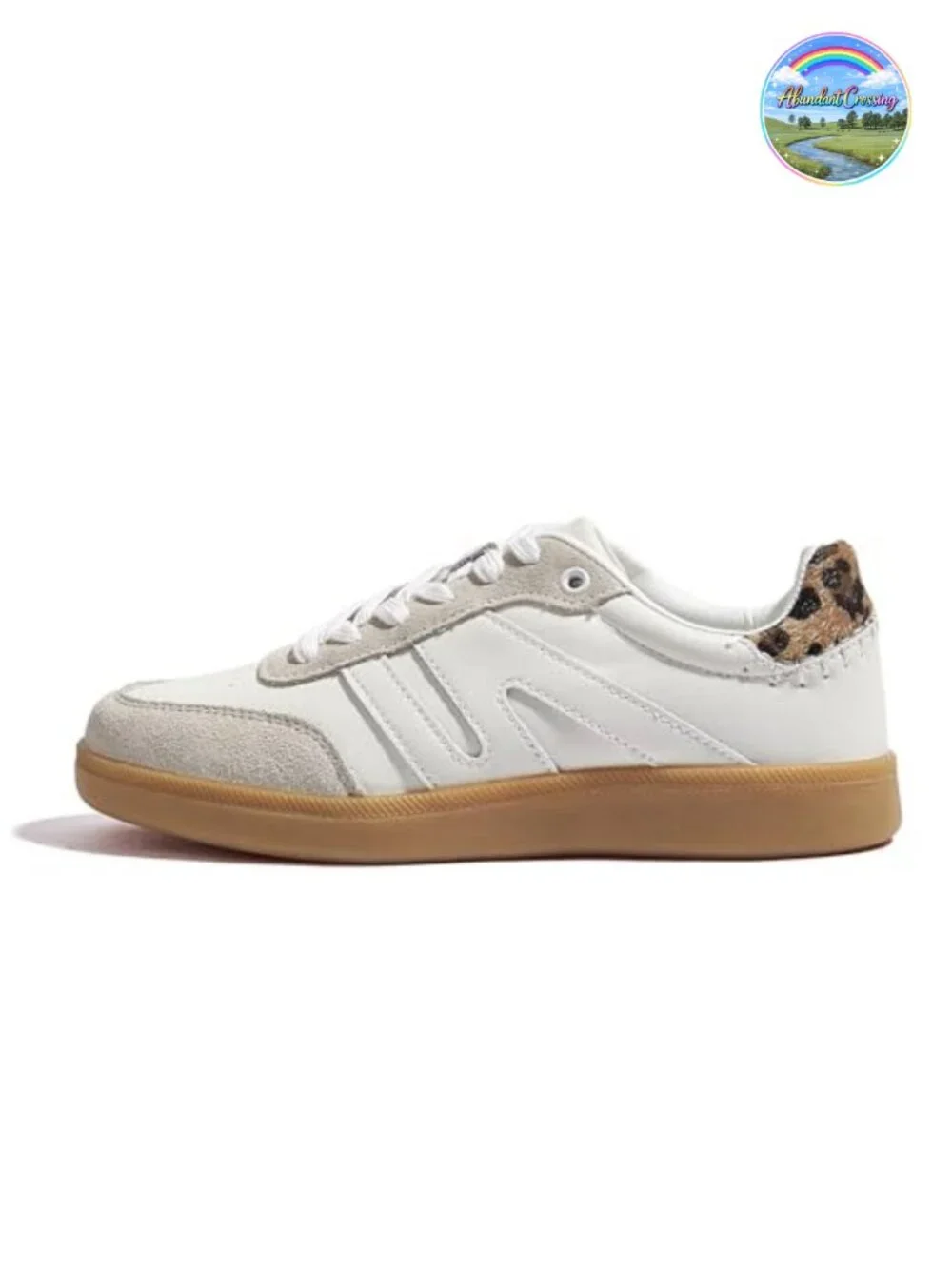 Women's Retro Suede Leather Fashion Sneakers Comfortable Athletic Shoes